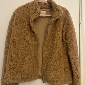Thread & Supply Brown Teddy Jacket Plush Fleece